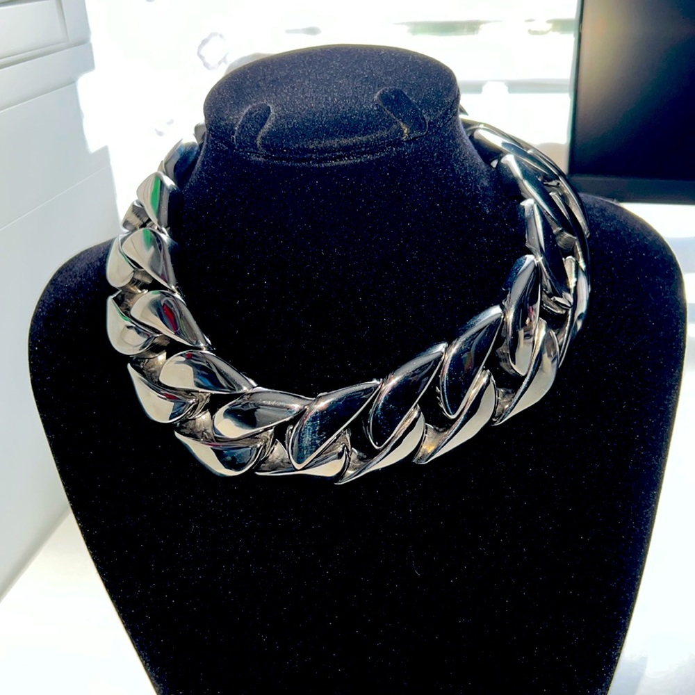 Stainless Silver Choker 16 inch